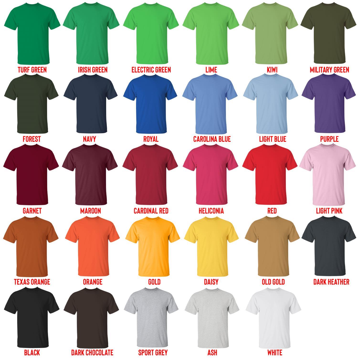 t shirt color chart - Mob Psycho 100 Merch