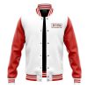 Body Improvement Mob Psycho 100 Varsity Jacket 3L FRONT Mockup - Mob Psycho 100 Merch