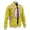 Mob Monkey Shirt Mob Psycho 100 Varsity Jacket 3L F LEFT Mockup - Mob Psycho 100 Merch